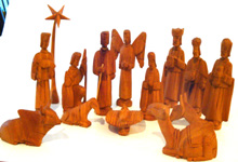 African Mahogany Nativity