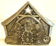 Small Pewter Nativity