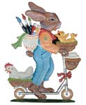 Bunny on scooter