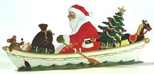 Rowing Santa