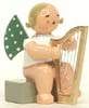 Sitting Angel with Harp