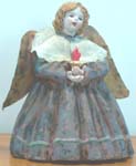angel with candle,in purple