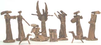 African Banana Leaf Nativity