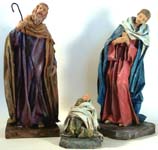 large cartapesta nativity
