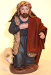 Kneeling Shepherd with Lamb