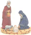 Wooden Carved Russian Nativity