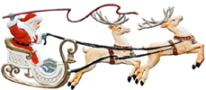Santa with Reinder