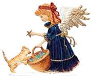 Angel with Basket of Stars
