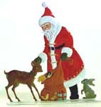 Santa with Bambi