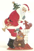 Santa in chimney