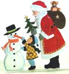 Santa with Snowman