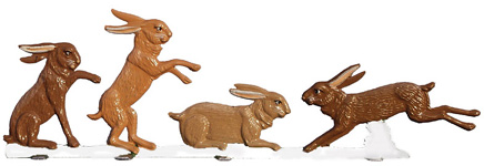 Playful Bunnies in Winter