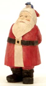 Red Santa with Bluejay