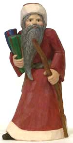 Red Striding Santa
