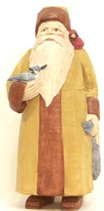 Santa in Yellow with Birds
