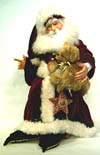 Seated with Bear Santa