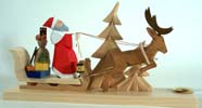 Santa and Sleigh Candleholder