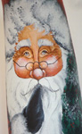 Large Gourd Santa Face