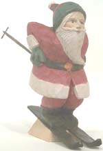 Skiing Santa