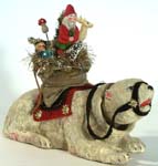 Russian Santa on Polar Bear