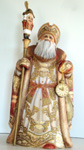 Russian Santa with nutcracker staff