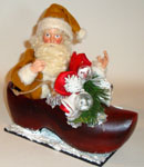 Gold Santa in Shoe