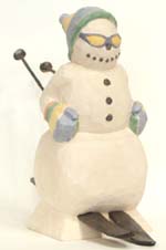 Skiing Snowman