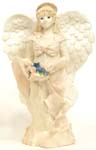 Angel with bluebirds